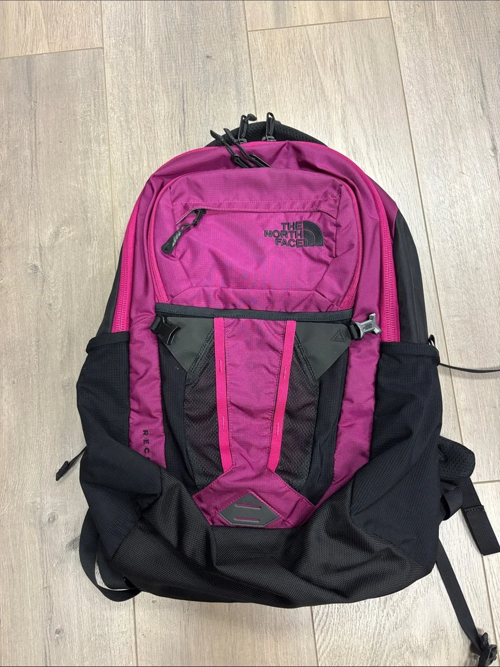 The North Face bold pink